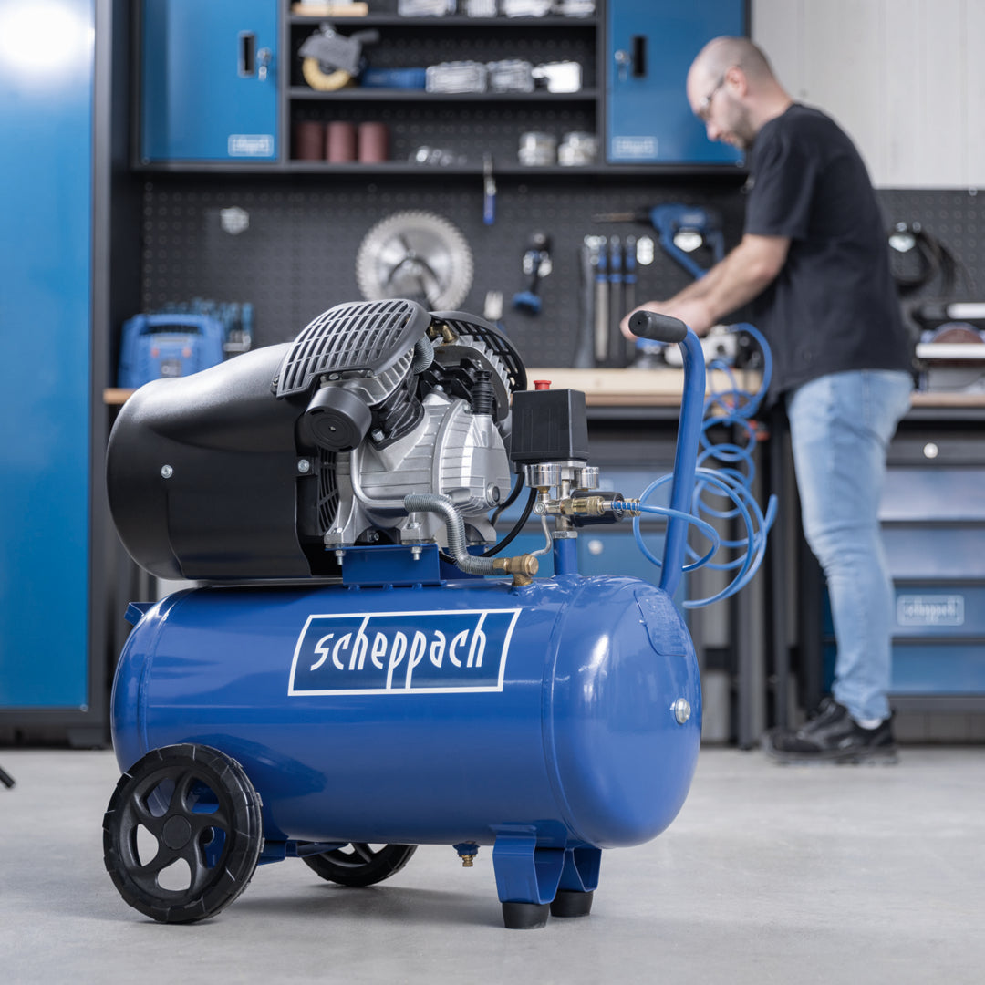 Scheppach HC52DC 50L 3.0HP Double Cylinder Air Compressor 2200W