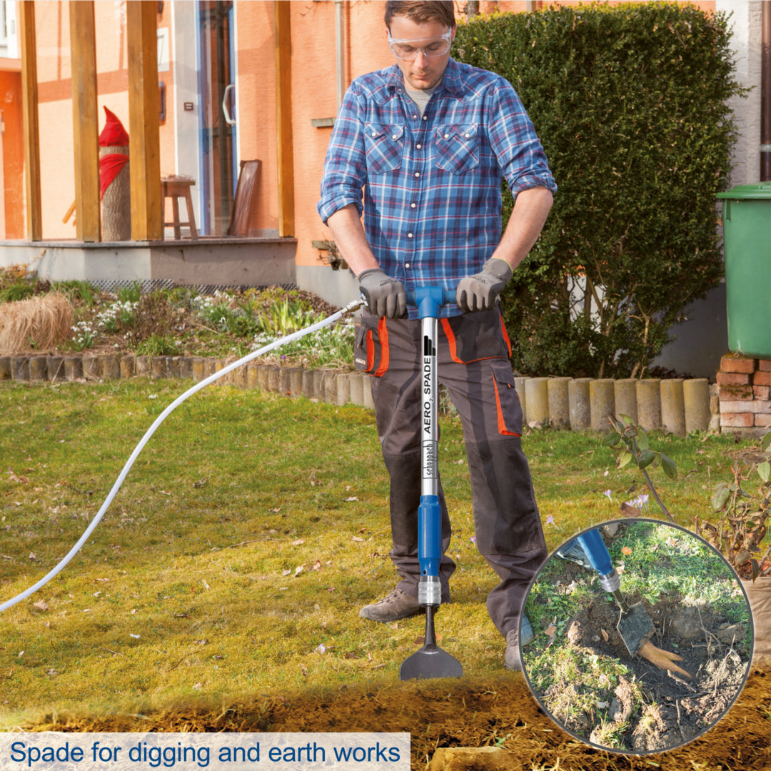 Scheppach Aero² Spade 5-in-1 Pneumatic Air Spade 27J