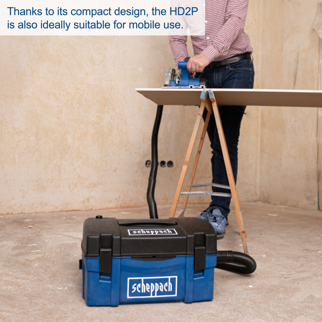 Scheppach HD2P Portable Vacuum 3-in-1 Dust Extractor