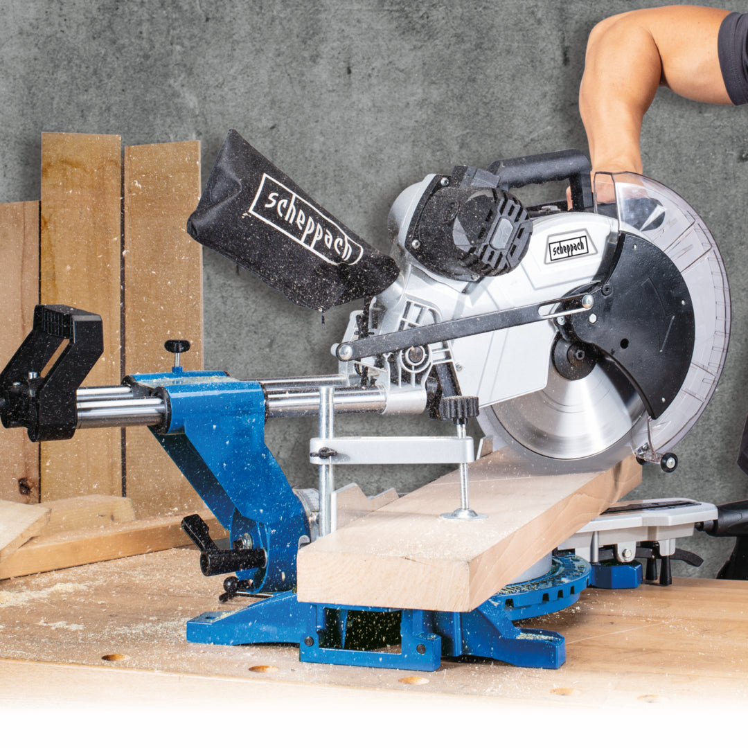 Scheppach HM140L 305mm Sliding Double Bevel Mitre Saw 2000W