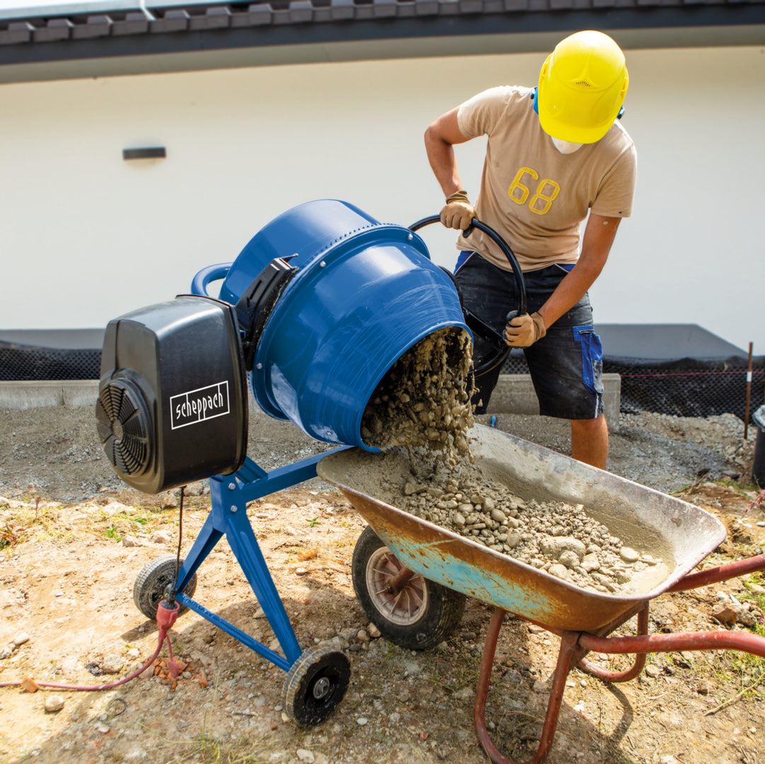 Scheppach MIX125 125L Electric Concrete Mixer 550W
