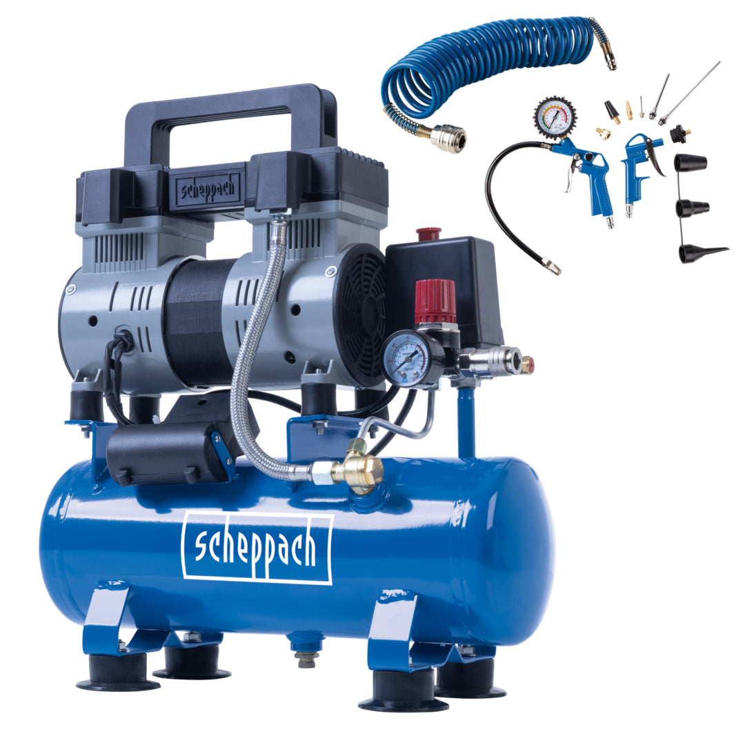 Scheppach HC08Si Silent Air Compressor 6L