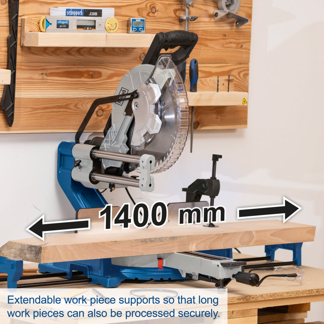 Scheppach HM305SL 305mm Space-Saving Sliding Mitre Saw 2000W