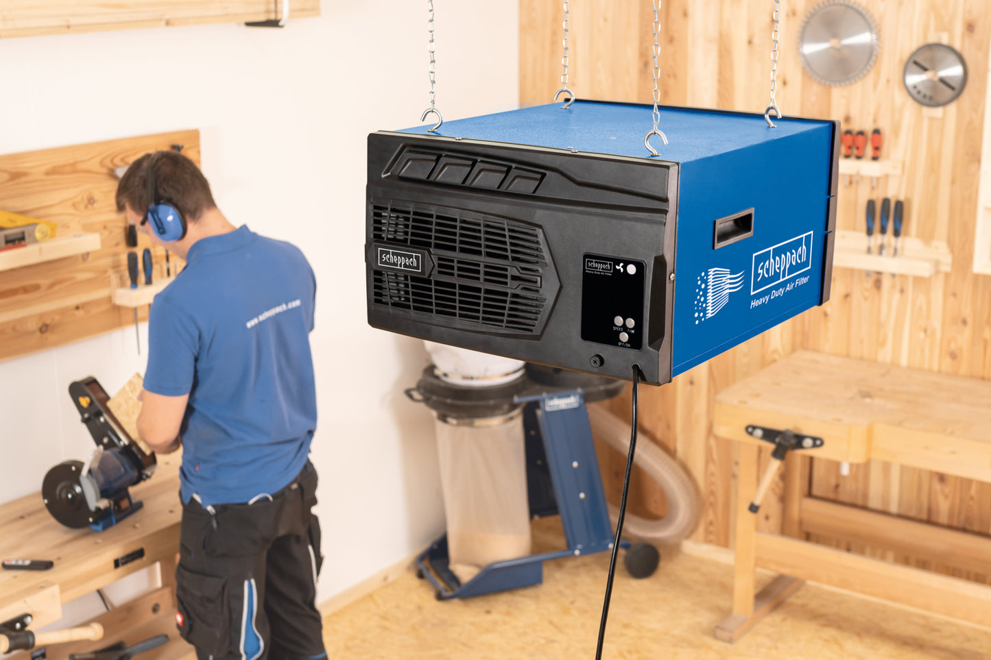 Scheppach HDA-14 110W Workshop Air Purifier 740m³/h
