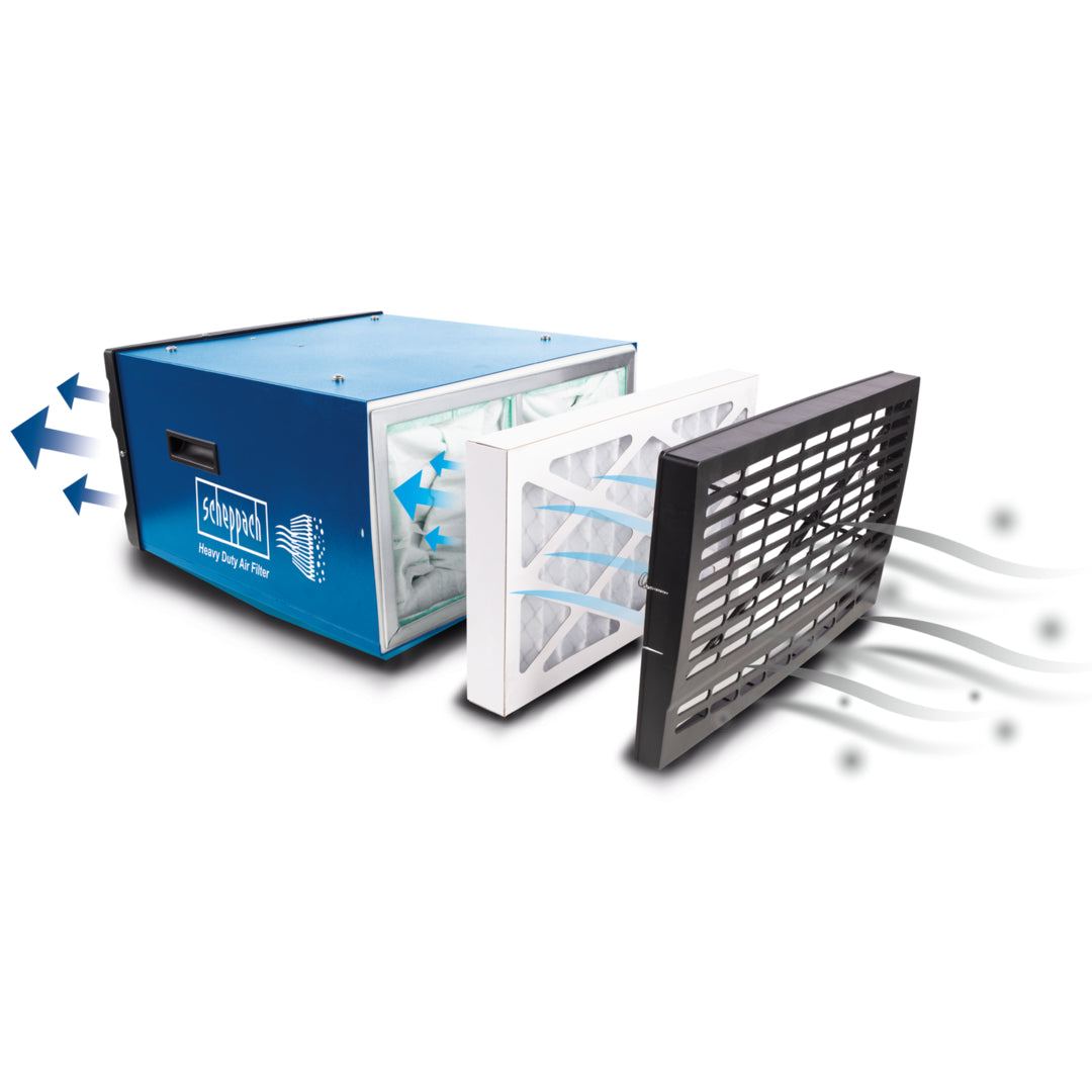 Scheppach HDA-14 110W Workshop Air Purifier 740m³/h