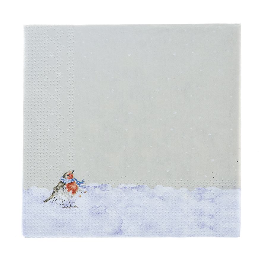 Wrendale 'Oh Christmas Tree' Woodland Animals Napkin - lunch size