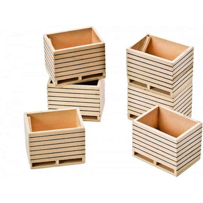 Alpha Toys LTD - 6 Pack Wooden Potato Box