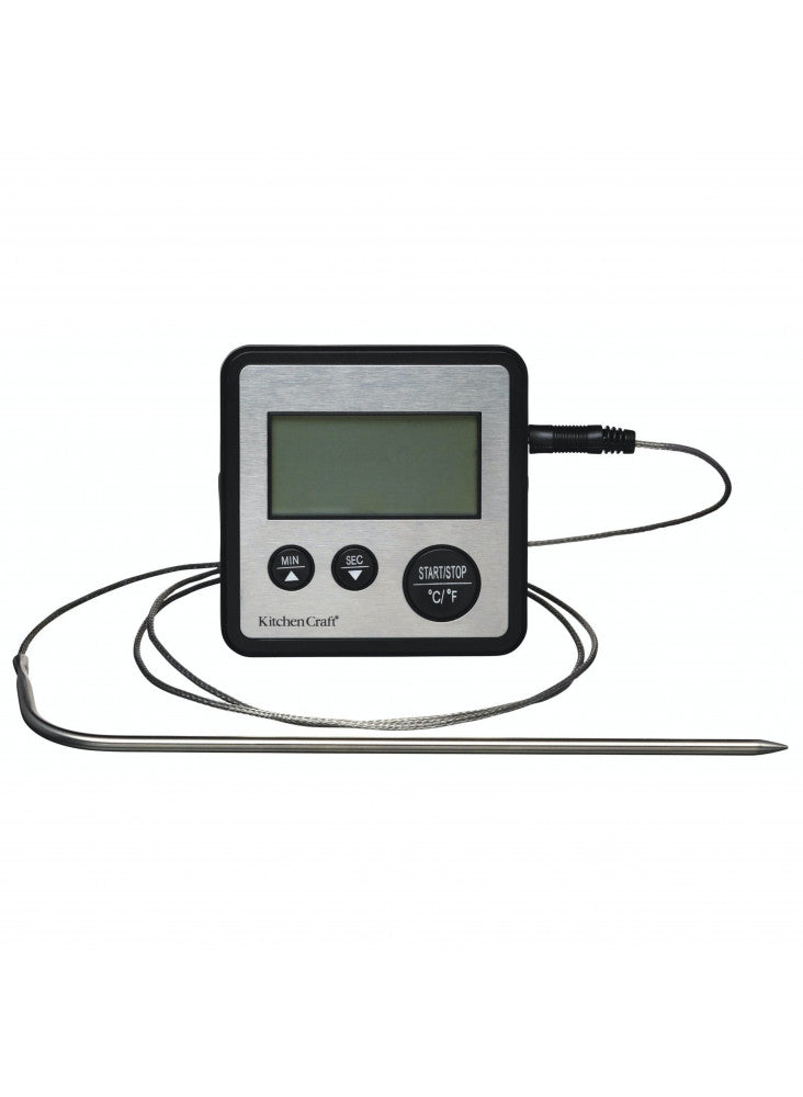 KitchenCraft Digital Cooking Thermometer & Timer