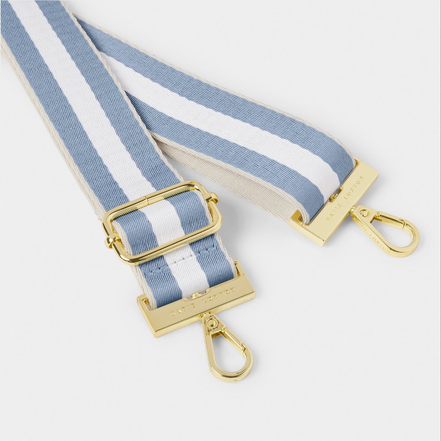 Katie Loxton Canvas Blue Aura Stripe Bag Strap