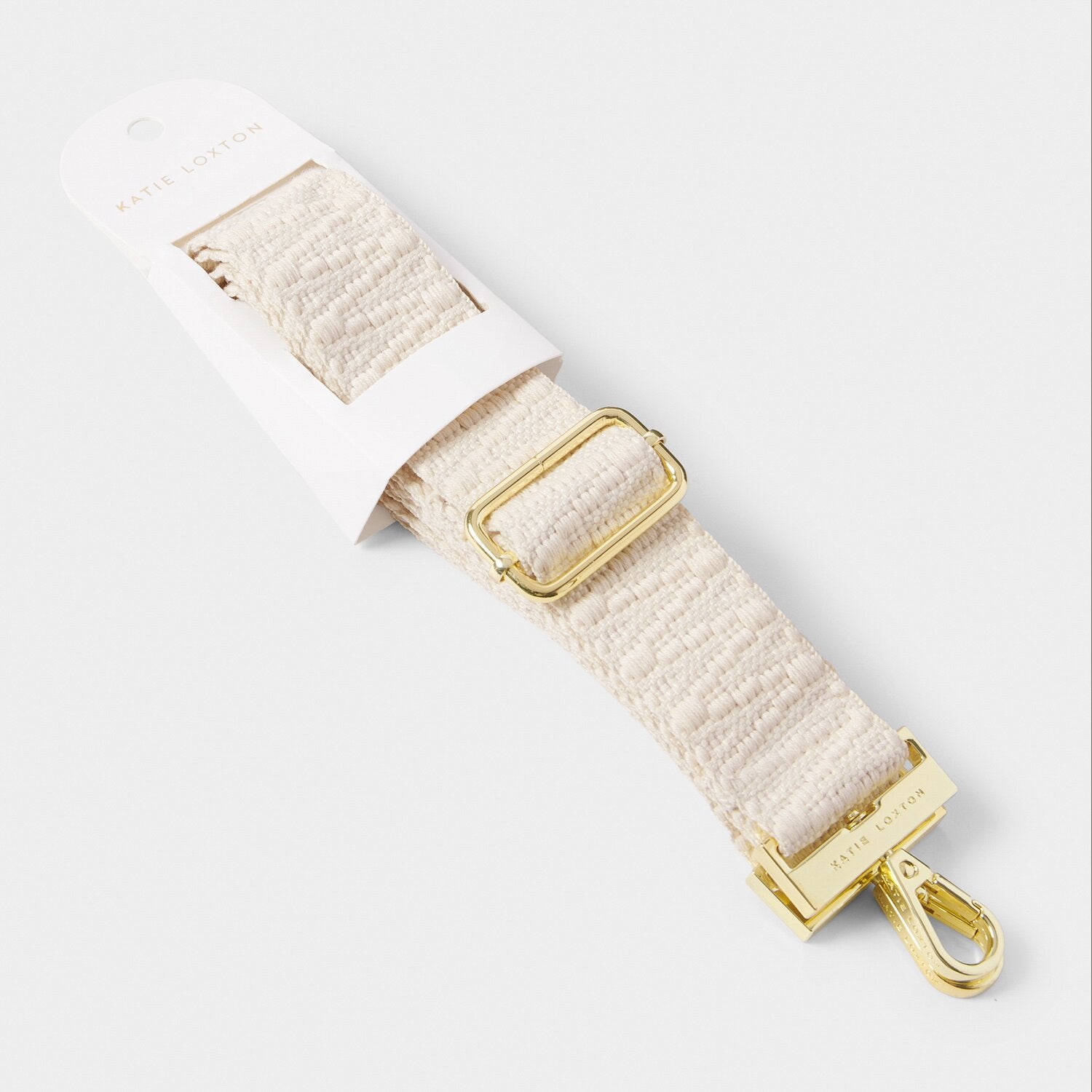 Katie Loxton Canvas Ecru Zig Zag Strap