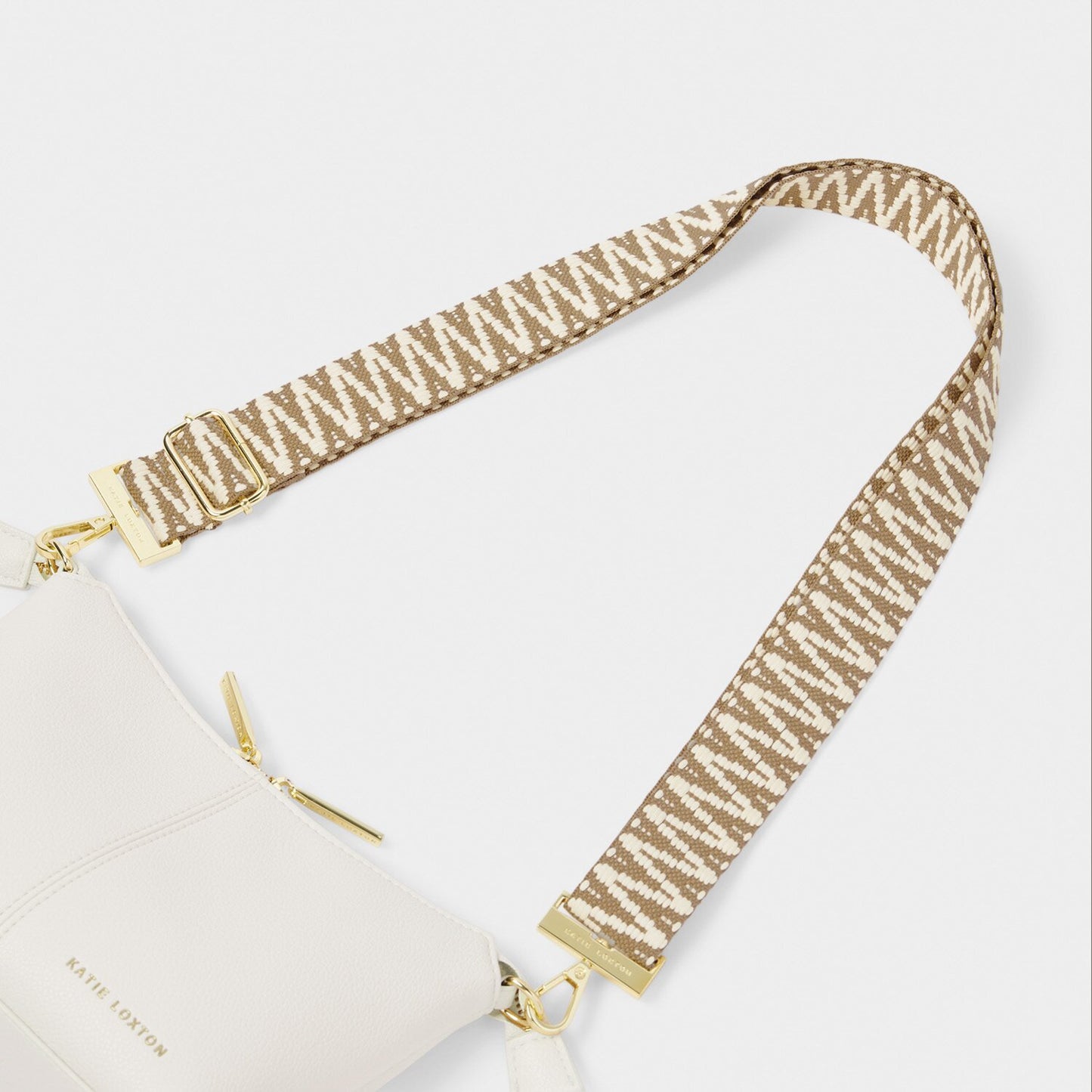 Katie Loxton Canvas Sand Zig Zag Strap
