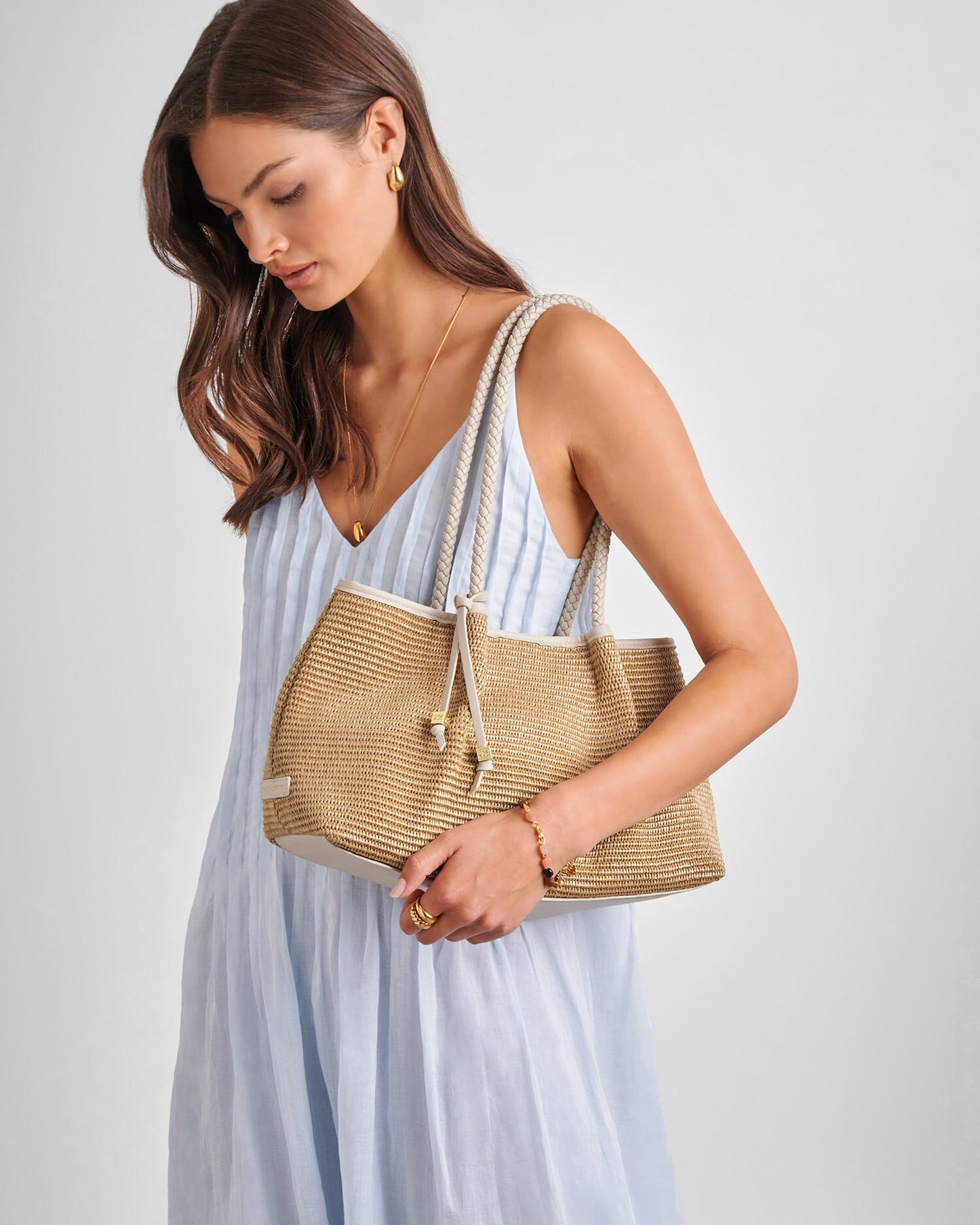 Katie Loxton Nova Raffia Small Shoulder Tote