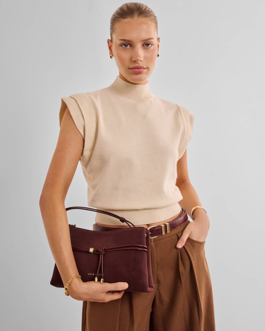 Katie Loxton Lori Suedette Crossbody Bag