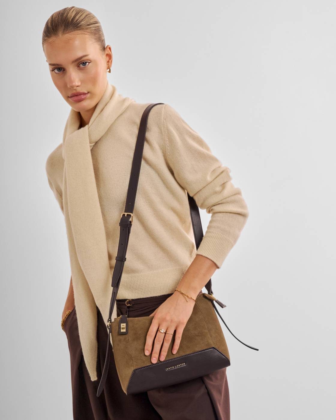 Katie Loxton Charlbury Suedette Crossbody Bag
