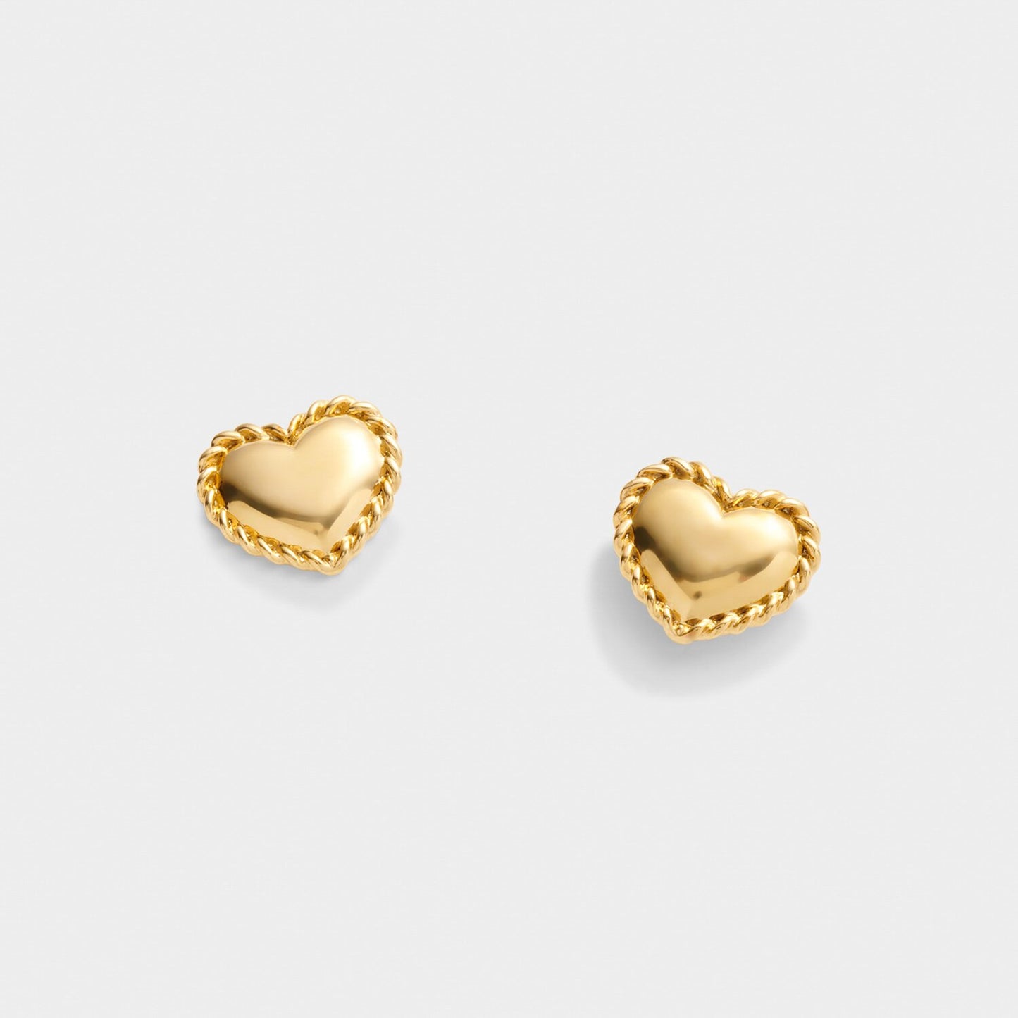 Katie Loxton 'Love' Waterproof Gold Heart Earrings