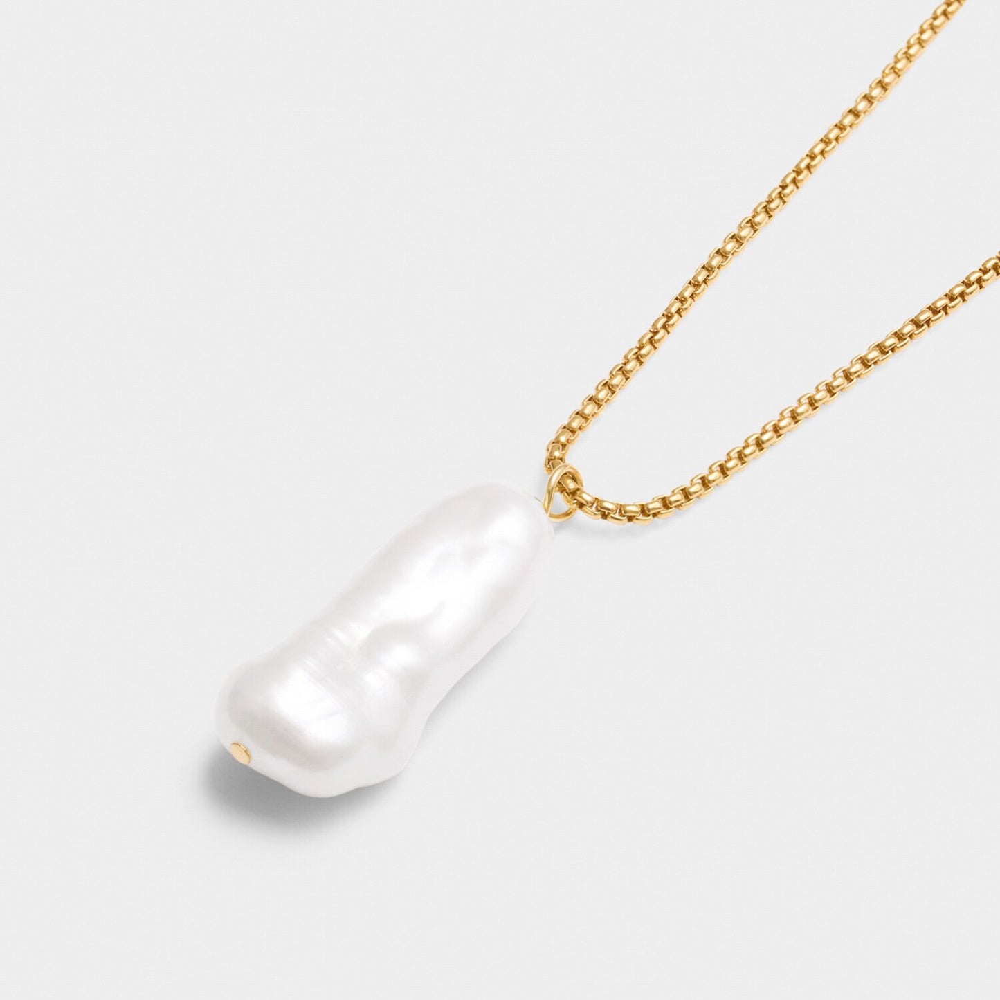 Katie Loxton Pearl Lustre Waterproof Gold Lariat Necklace