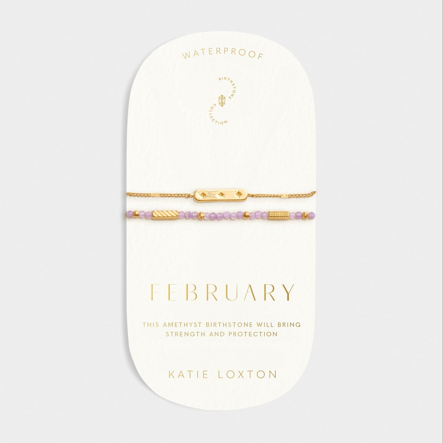 Katie Loxton Birthstone Waterproof Gold Bracelet