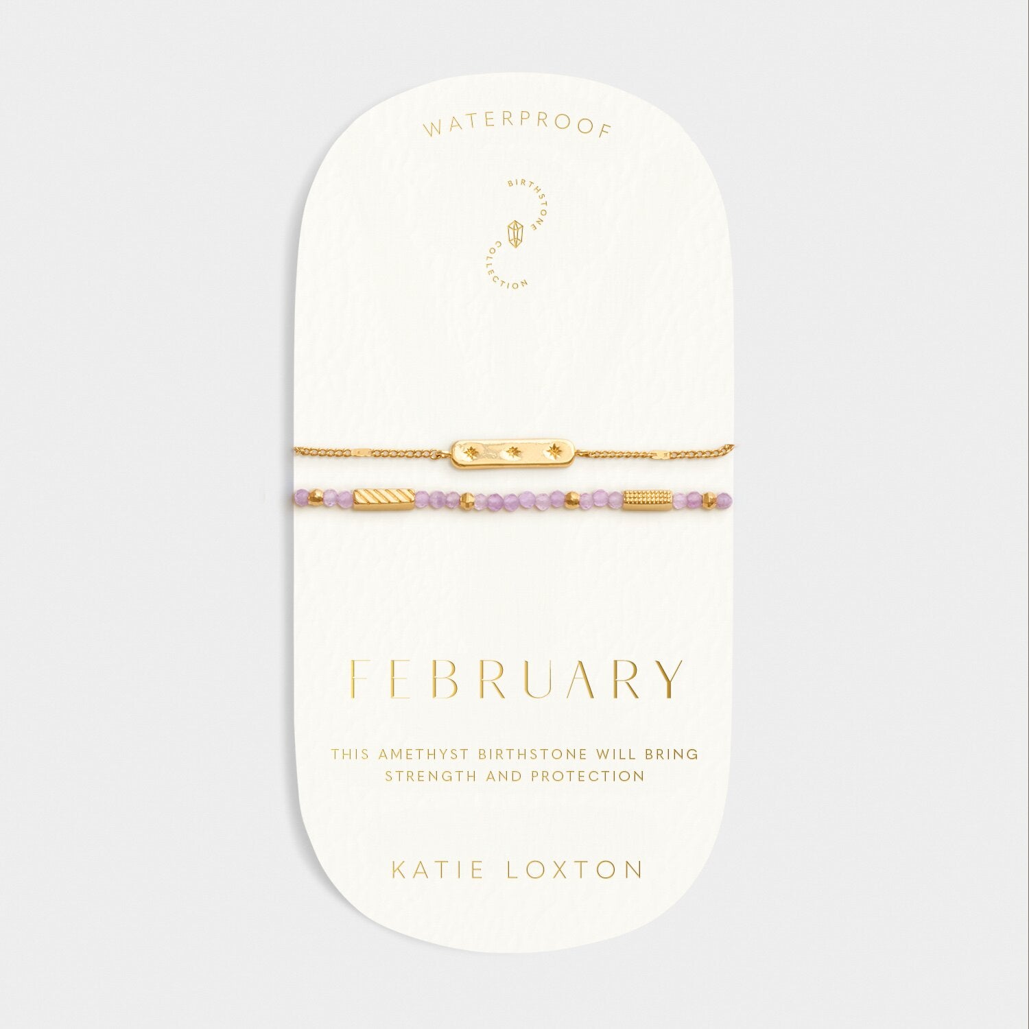 Katie Loxton Birthstone Waterproof Gold Bracelet