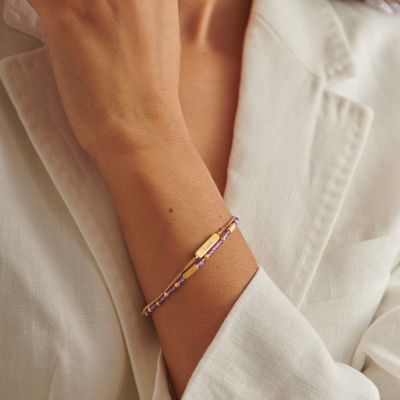 Katie Loxton Birthstone Waterproof Gold Bracelet