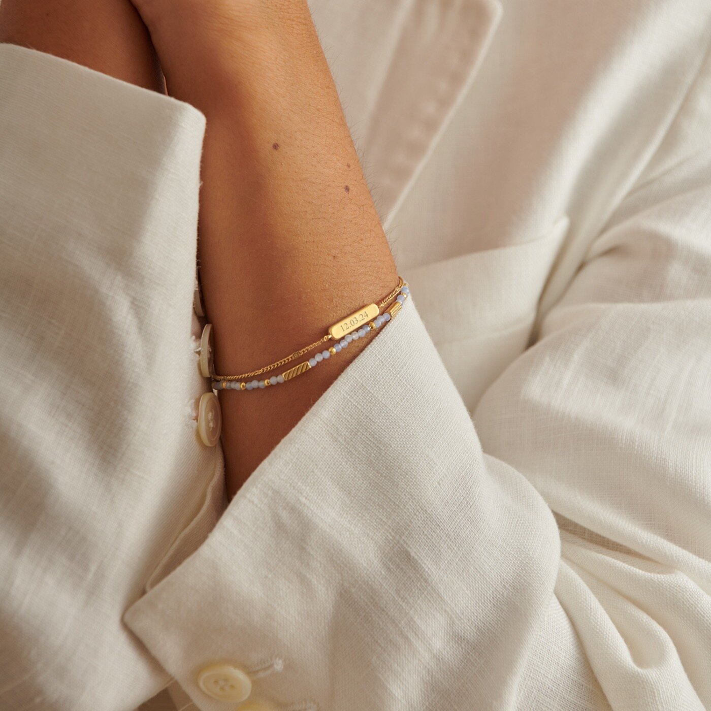 Katie Loxton Birthstone Waterproof Gold Bracelet