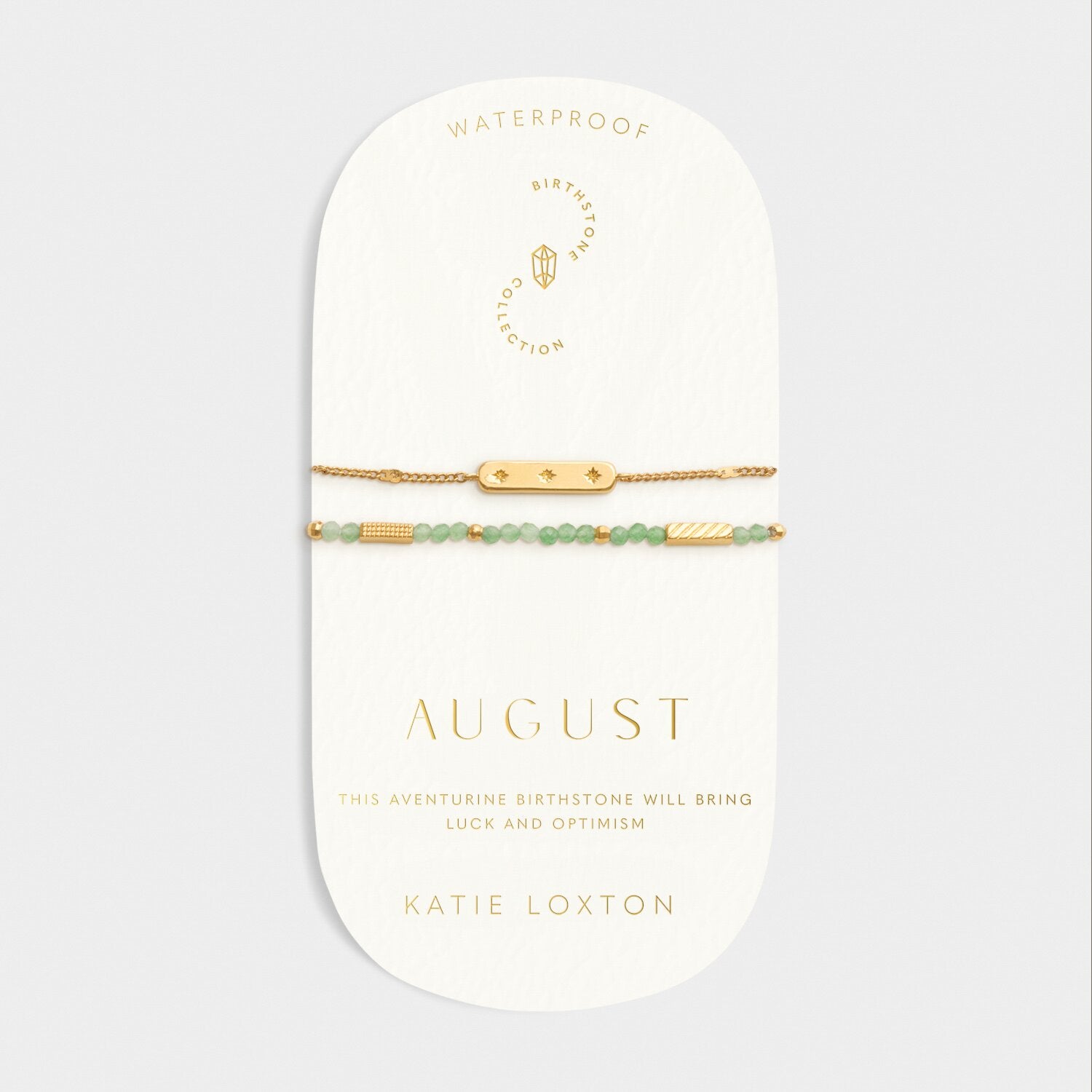 Katie Loxton Birthstone Waterproof Gold Bracelet