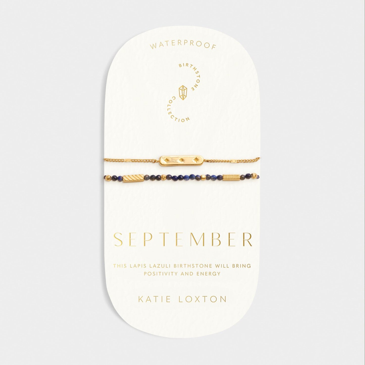 Katie Loxton Birthstone Waterproof Gold Bracelet