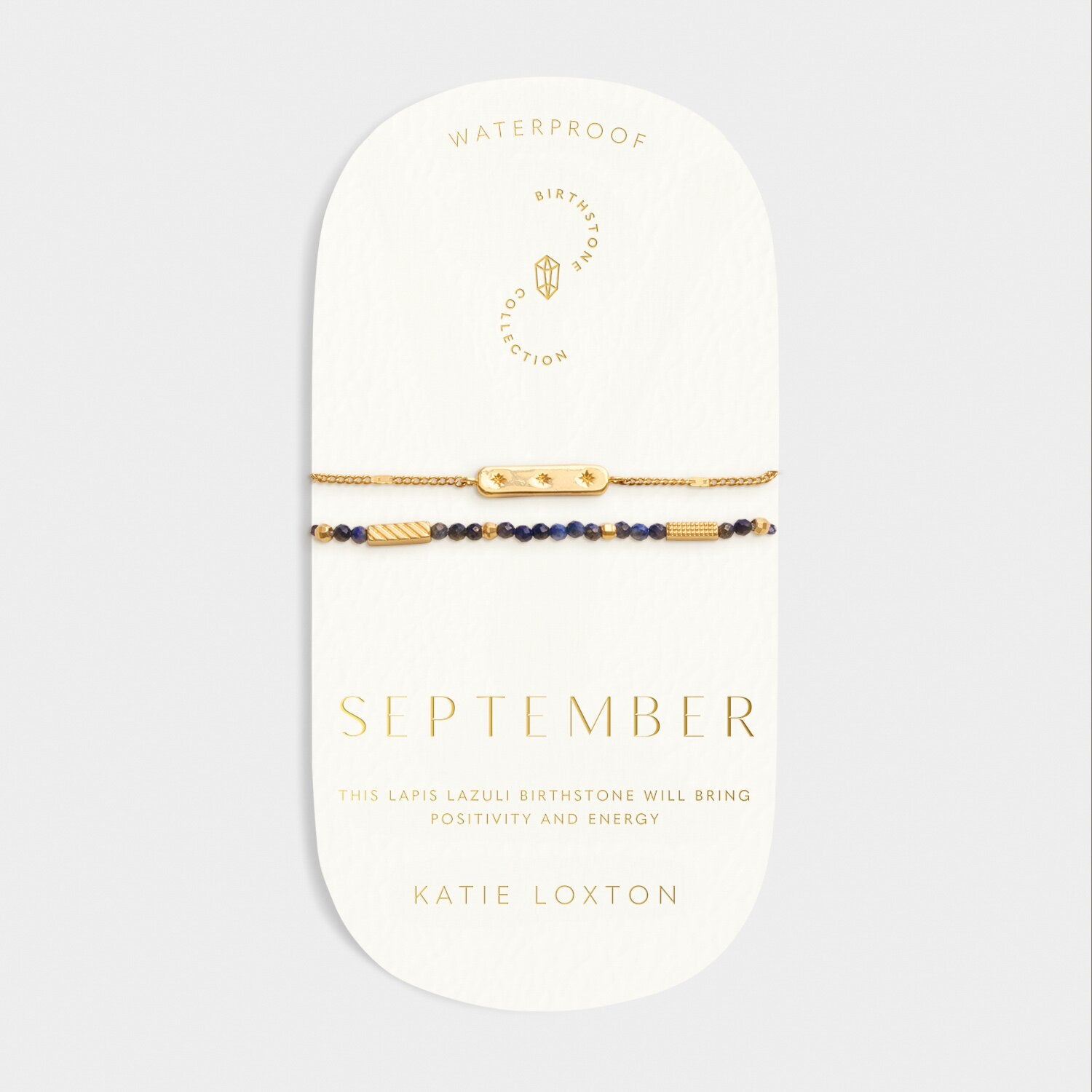 Katie Loxton Birthstone Waterproof Gold Bracelet