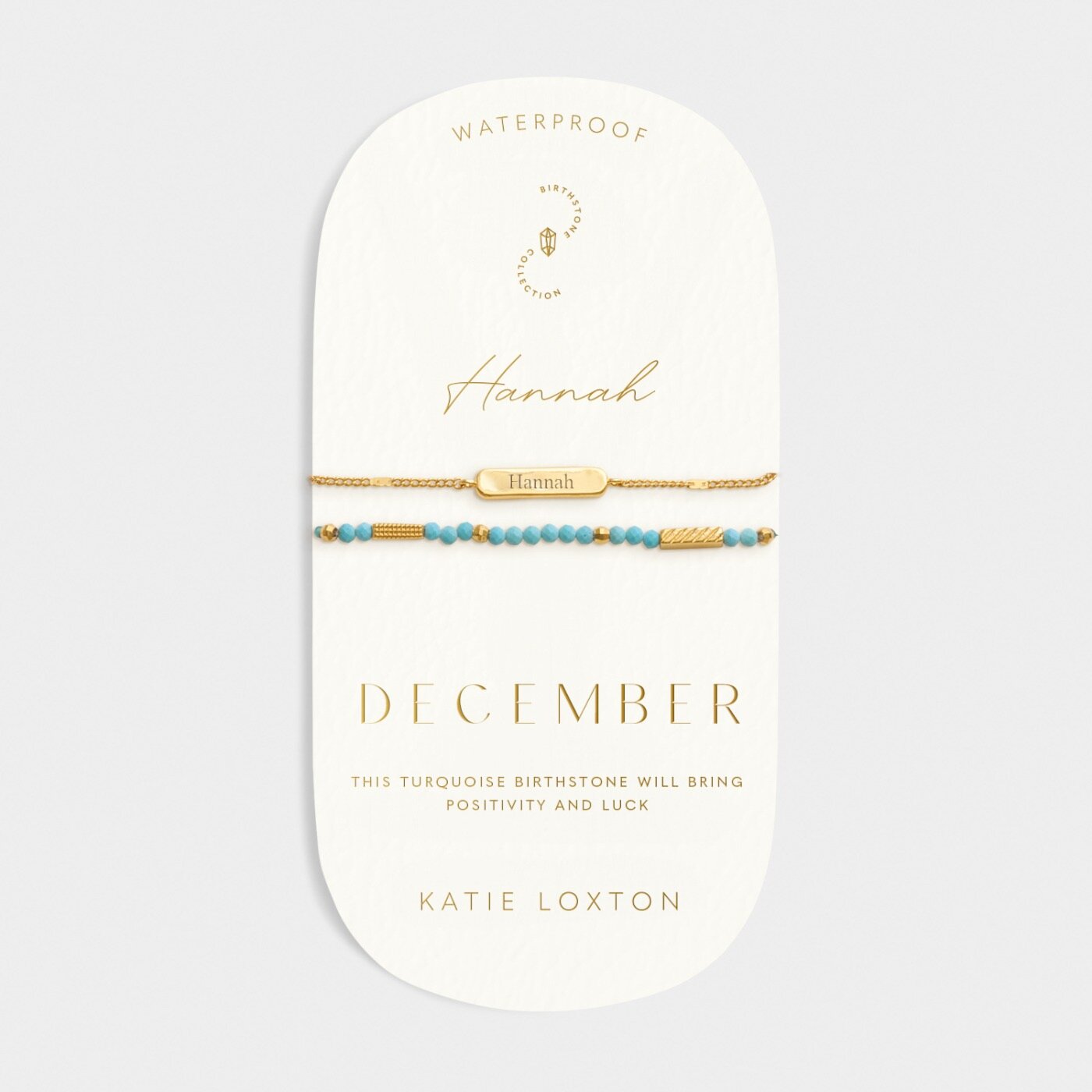 Katie Loxton Birthstone Waterproof Gold Bracelet