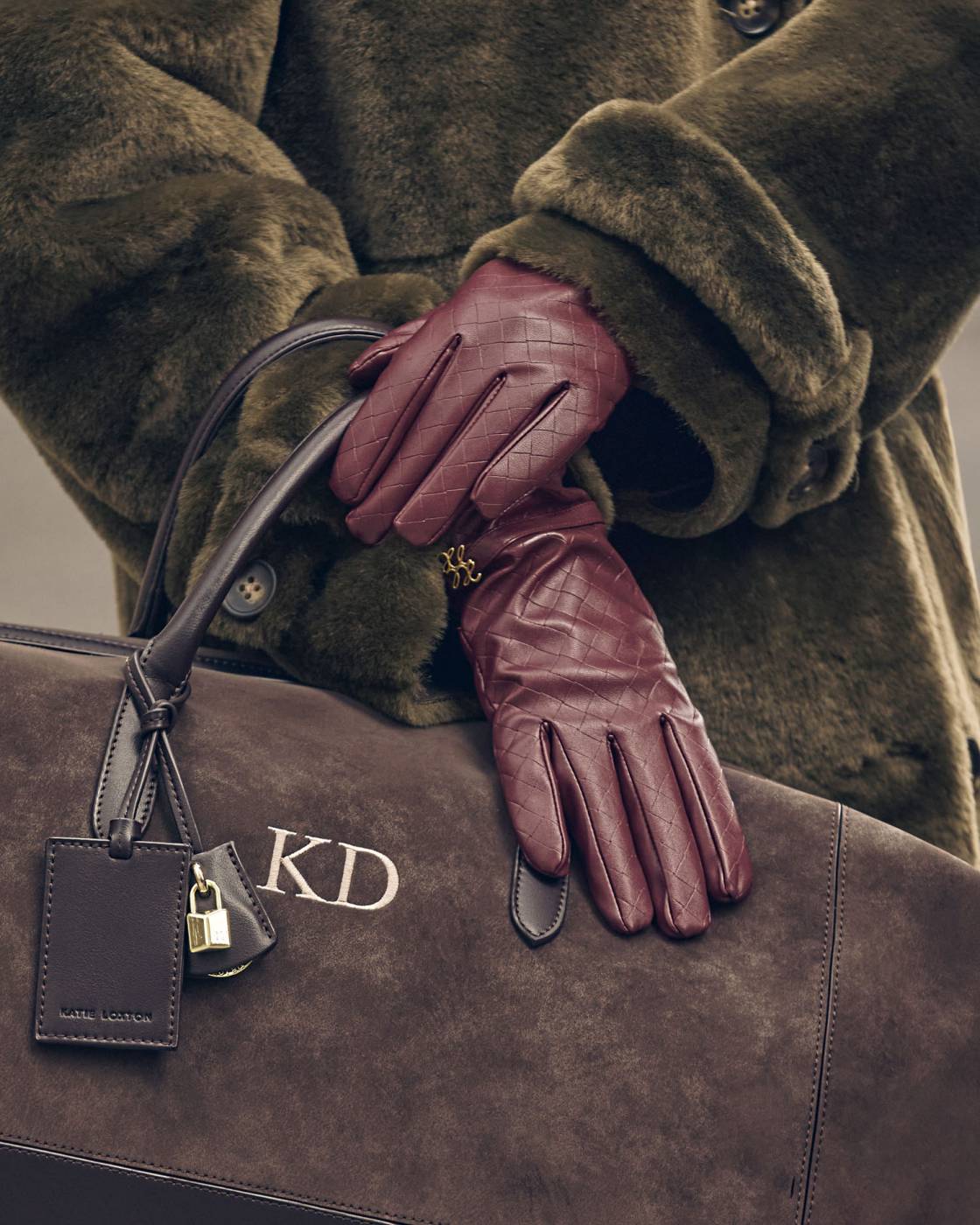 Katie Loxton Gift Boxed Faux Leather Gloves