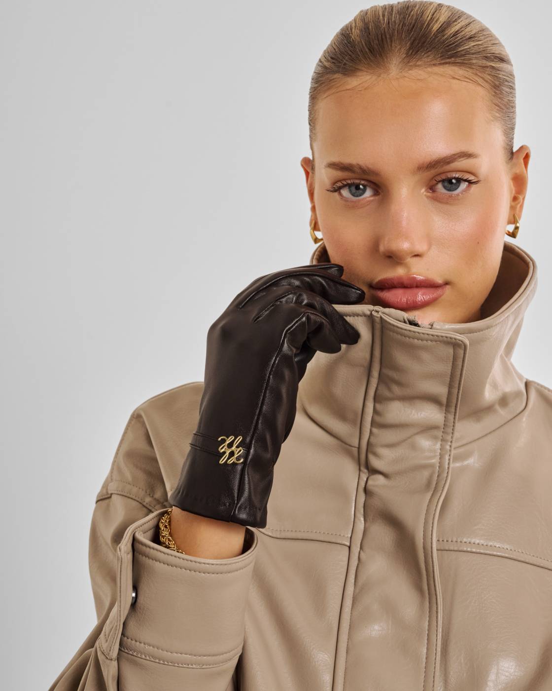 Katie Loxton Gift Boxed Faux Leather Gloves