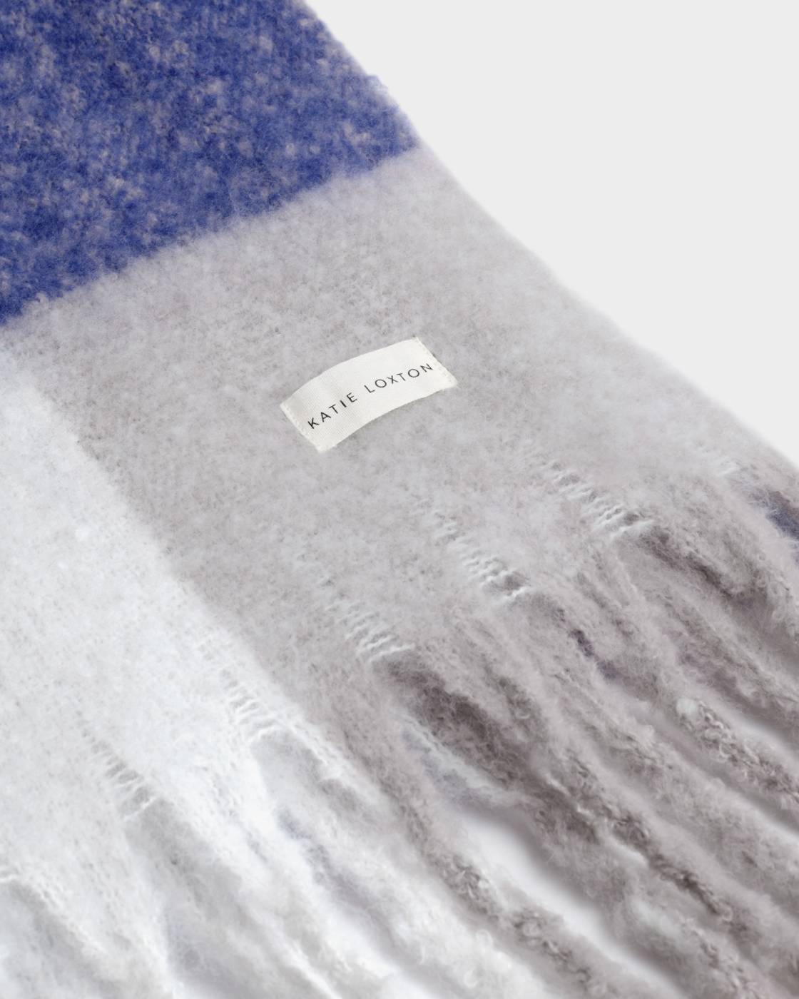 Katie Loxton Recycled Patterend Tassel Scarf