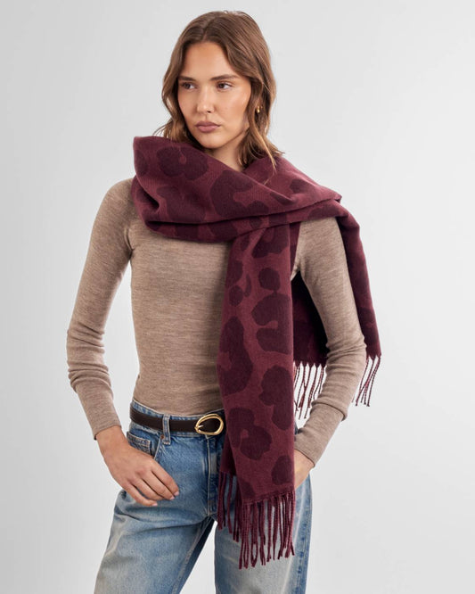 Katie Loxton Leopard Printed Blanket Scarf