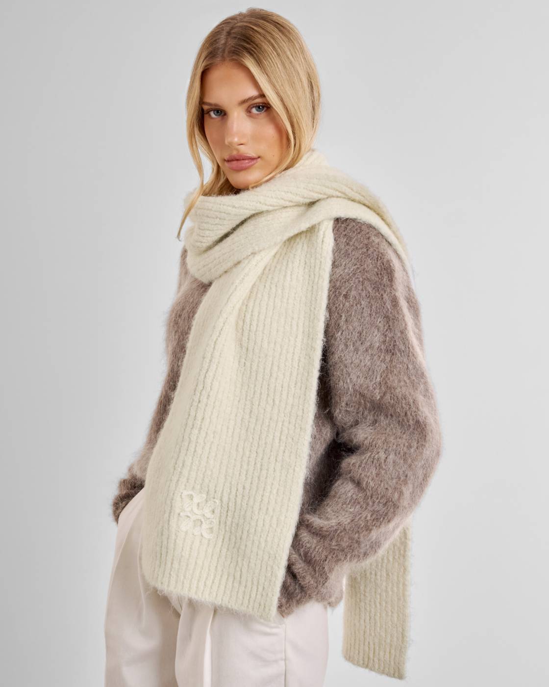 Katie Loxton Logo Appliqué Scarf