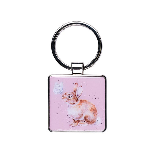 Wrendale I Spy A Butterfly Rabbit Keyring
