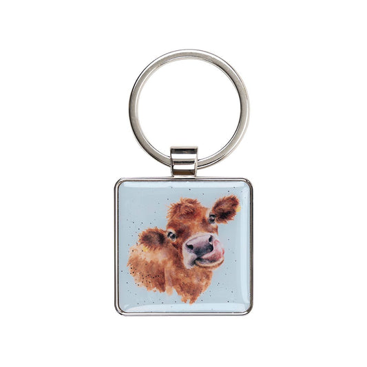 Wrendale Mooo Cow Keyring