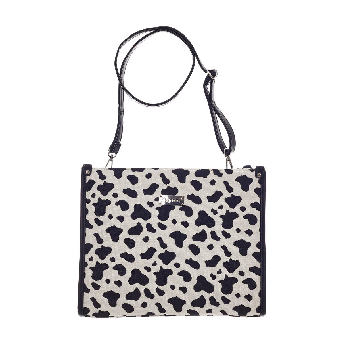 Signare Large Cow Print City Bag