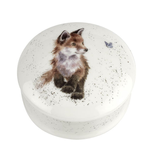 Wrendale Born To Be Wild Fox Round Lidded Box