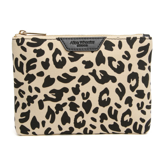 Alice Wheeler Leopard Pouch