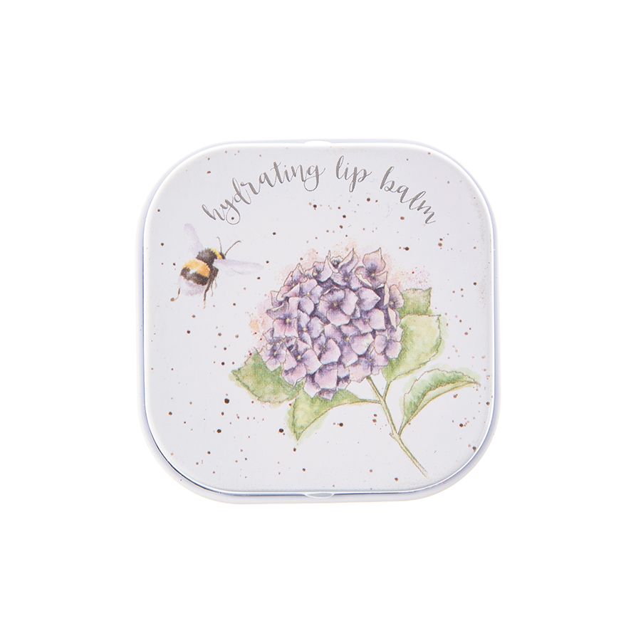 Wrendale Hydrangea Bee Lip Balm Tin