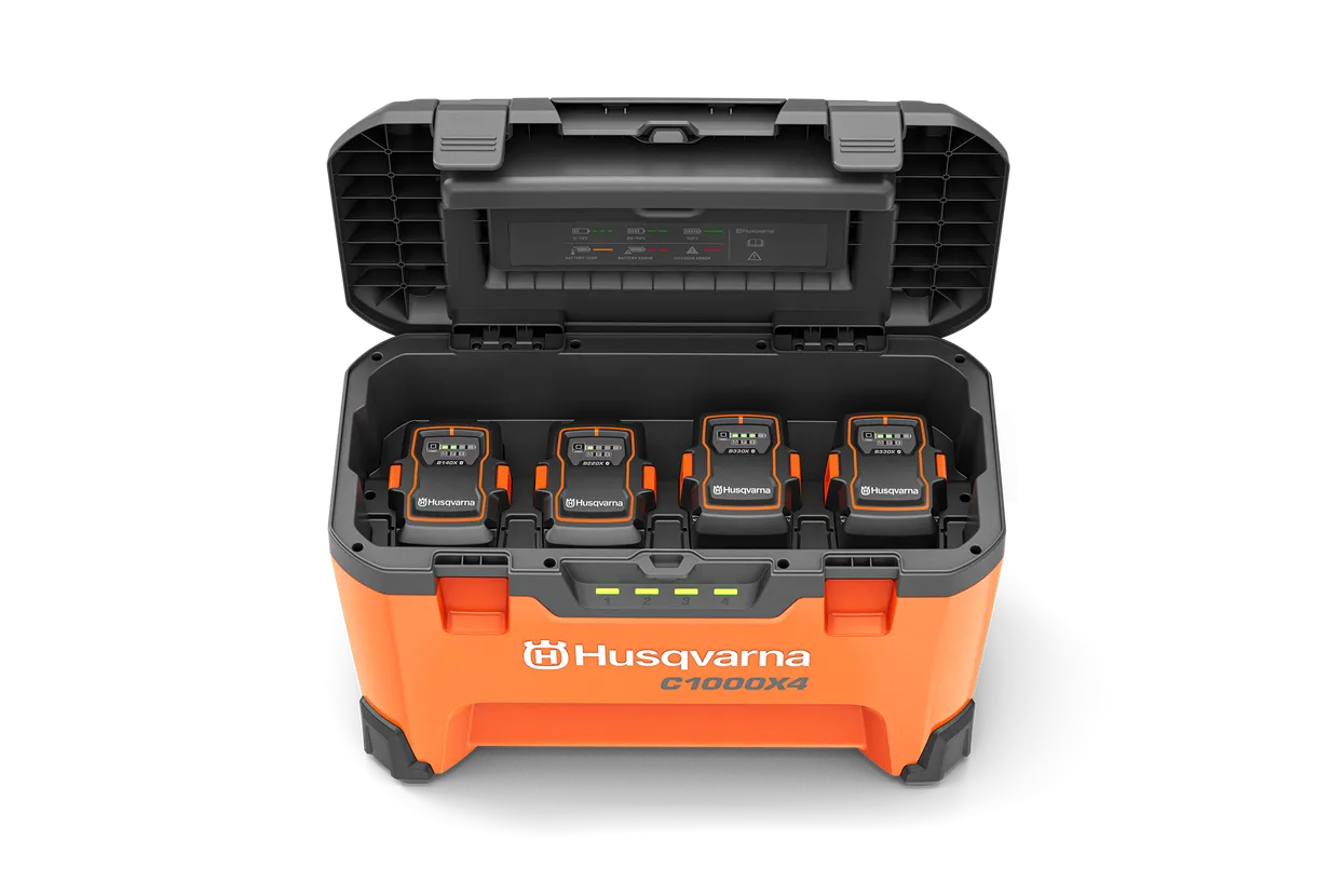 Husqvarna 40-C1000X4 Portable Multi-Bay Battery Charger