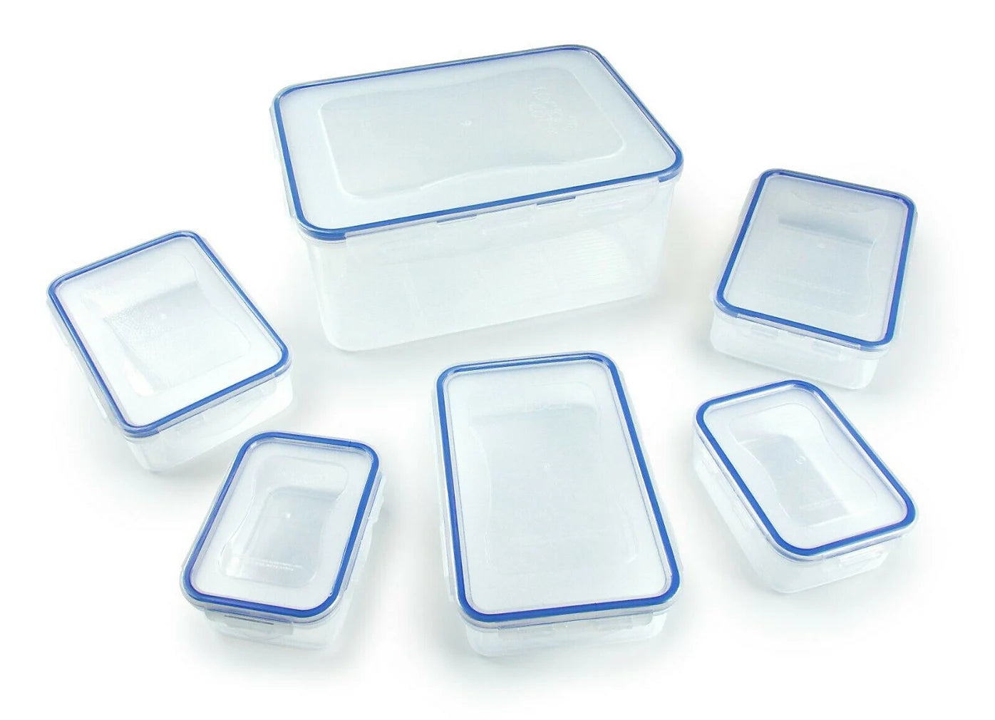 LocknLock 6 Piece Rectangular Storage Container Set