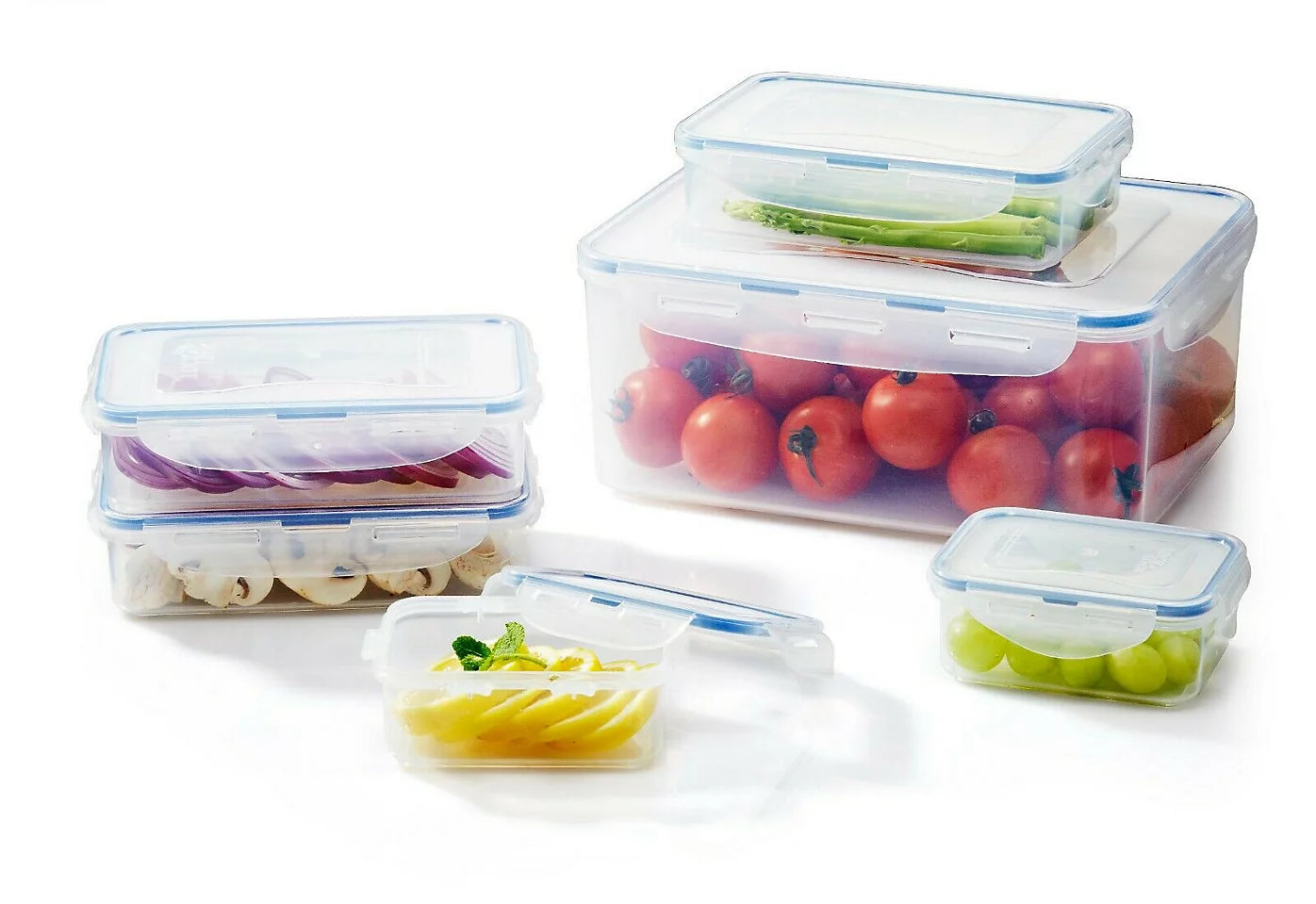 LocknLock 6 Piece Rectangular Storage Container Set