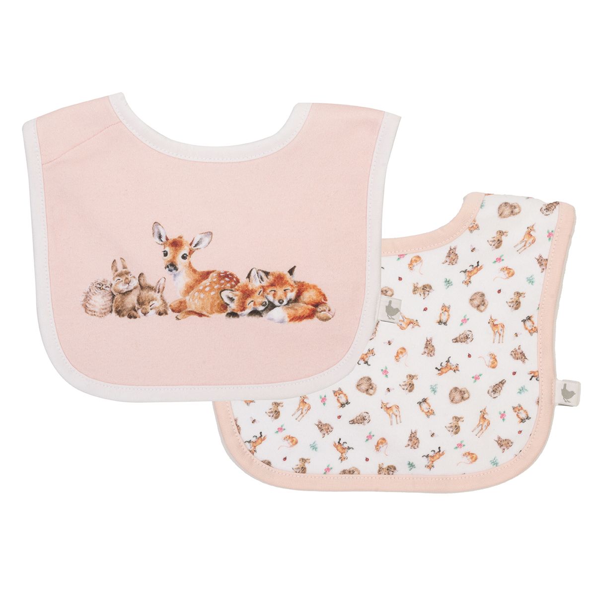 Wrendale Little Forest Woodland Animal Bib Gift Set