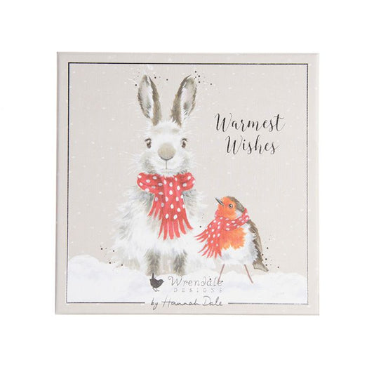 Wrendale Snow Angels Rabbit & Robin Luxury Boxed Christmas Cards