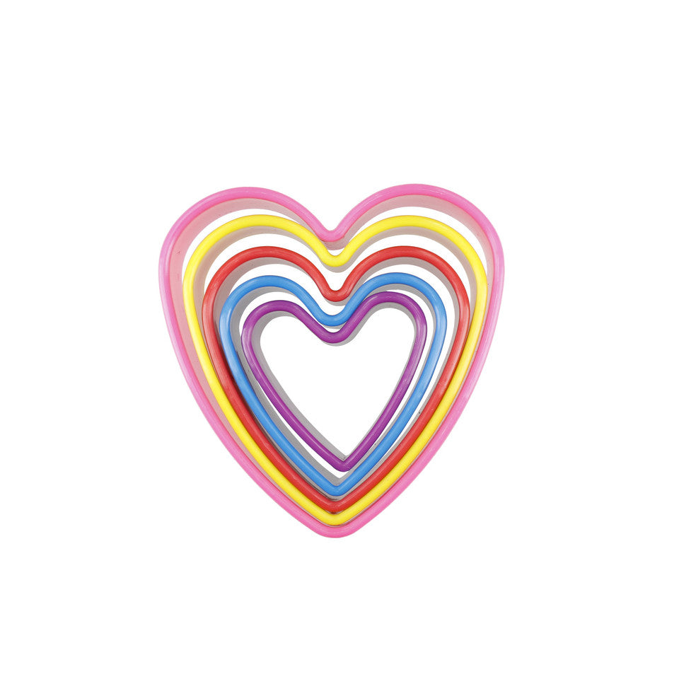 Colourworks Set of 5 Heart Cookie Cutters