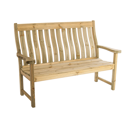 Alexander Rose Malu Pine High Back Bench 5ft