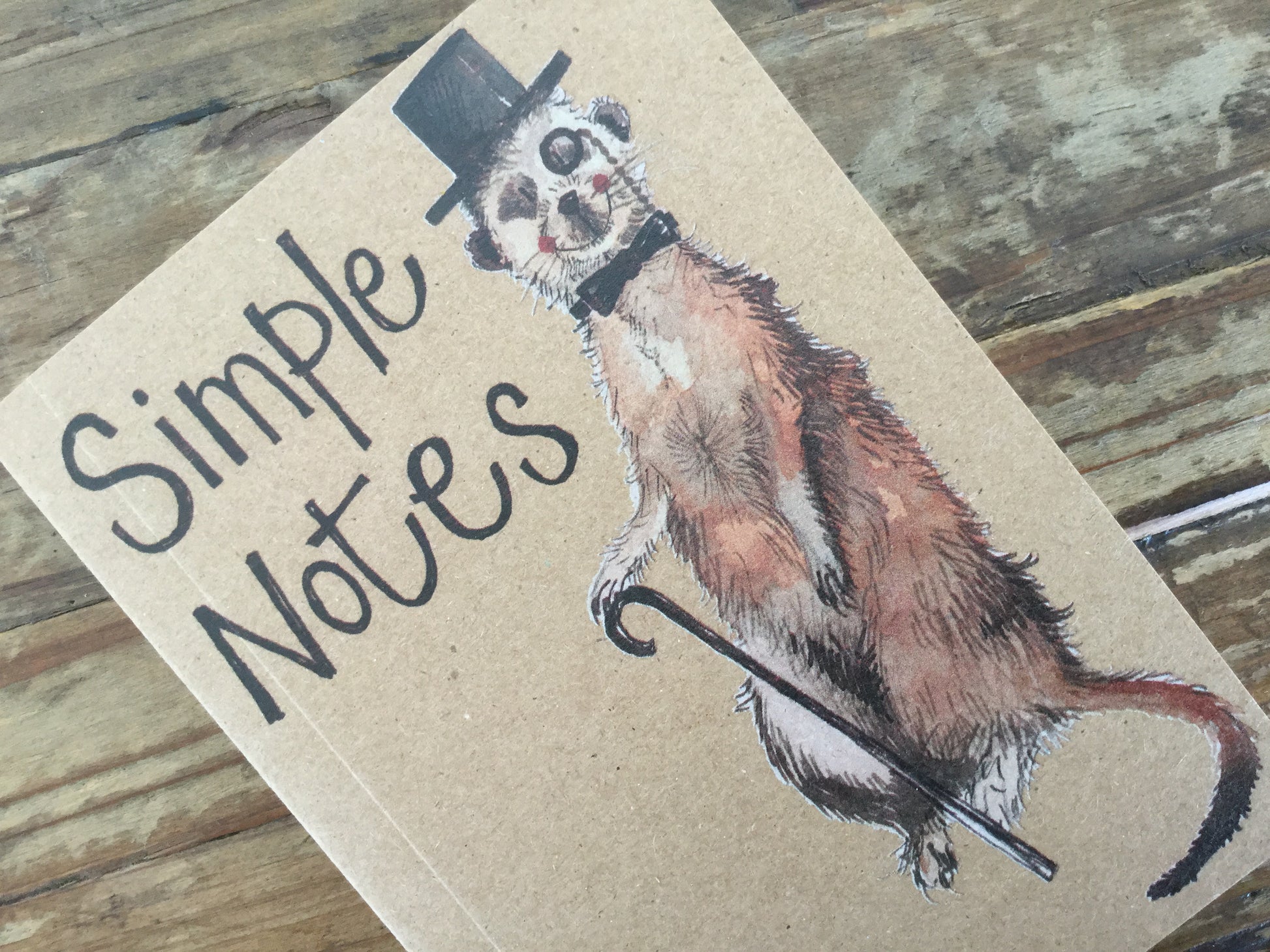 Alex Clark Meerkat Small Kraft Notebook