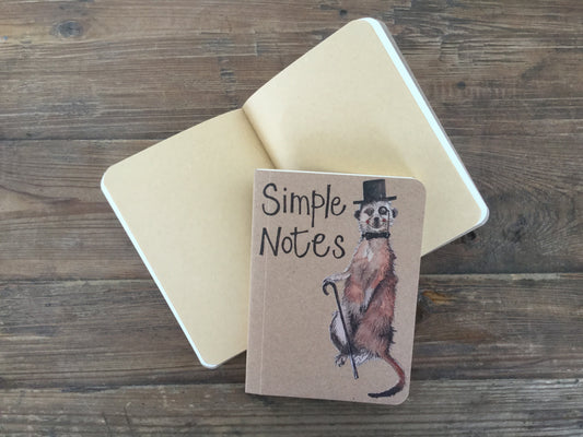 Alex Clark Meerkat Small Kraft Notebook