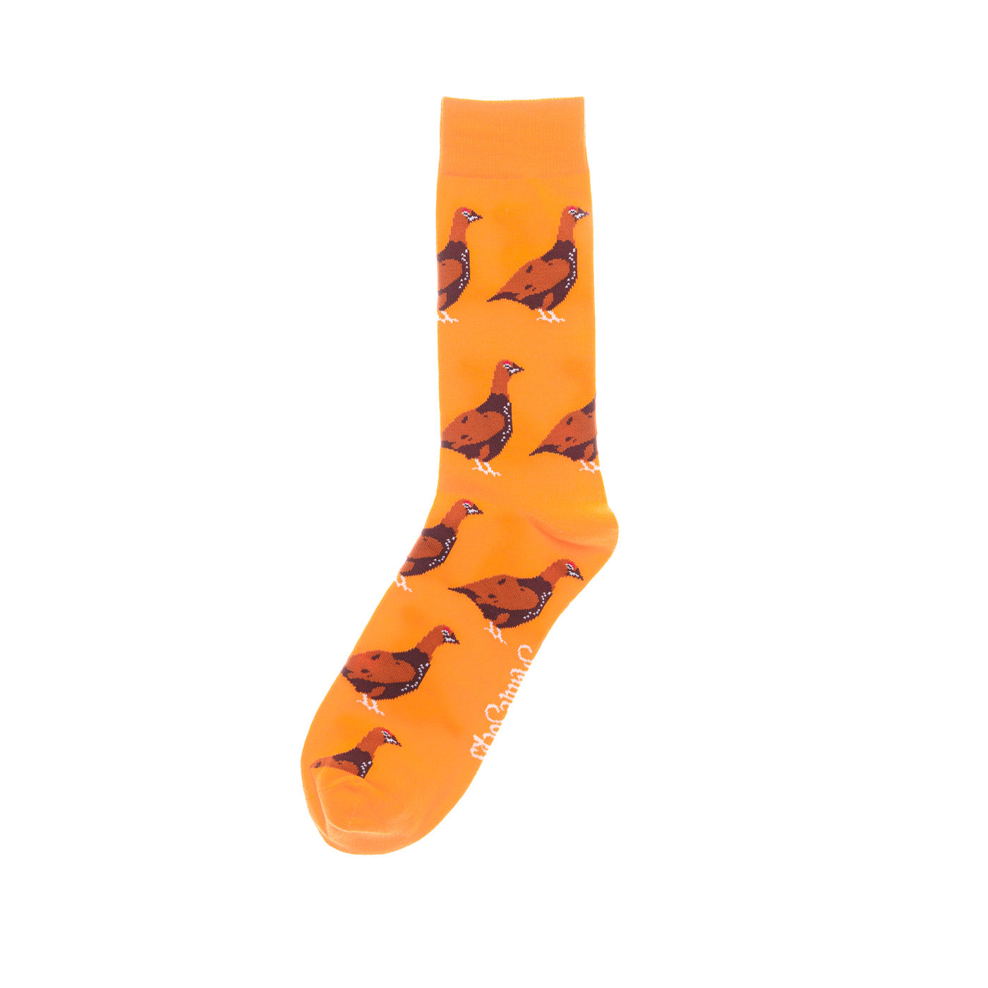 Shuttlesocks Mens Orange Grouse Crew Socks