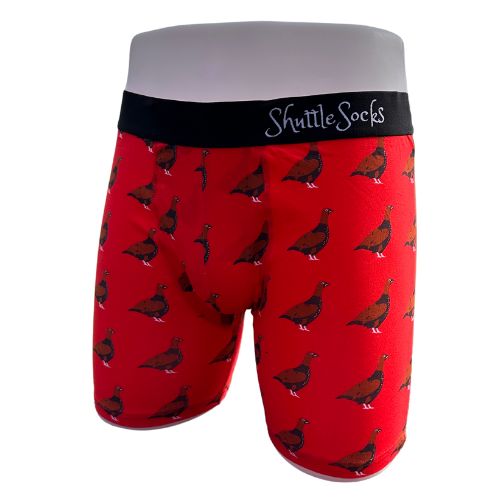 ShuttleSocks Red Grouse Boxer Shorts
